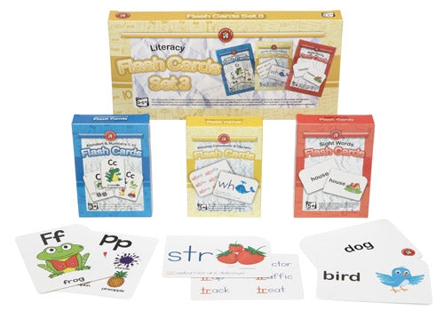 Learning Can Be Fun - Literacy - Flash Cards - Set of 3