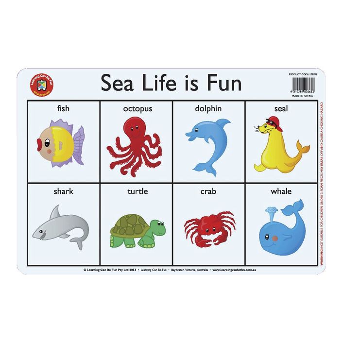 Learning Can Be Fun - Placemats - Sealife