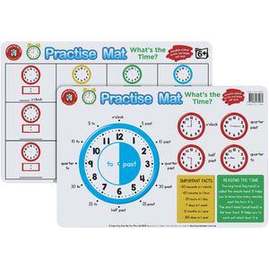Learning Can Be Fun - Practice Mats - What's the Time