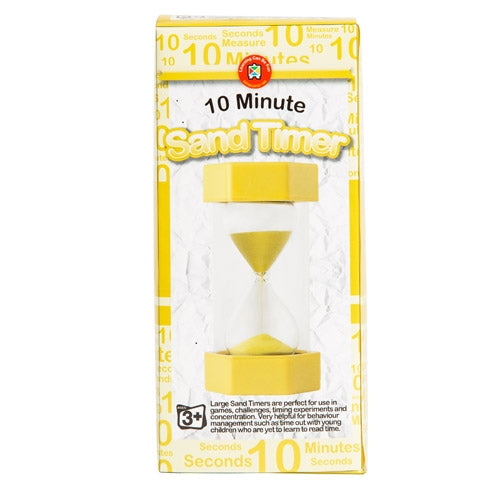 Learning Can Be Fun - Large Sand Timer - 10 Minute Yellow