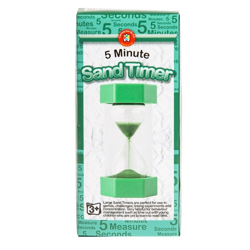 Learning Can Be Fun - Large Sand Timer - 5 Minute - Green