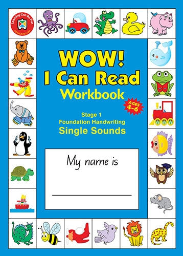 Learning Can Be Fun - Wow! I Can Read - Workbook Stage 1 - Single Sounds - Foundation Handwriting Blackline Master Copy