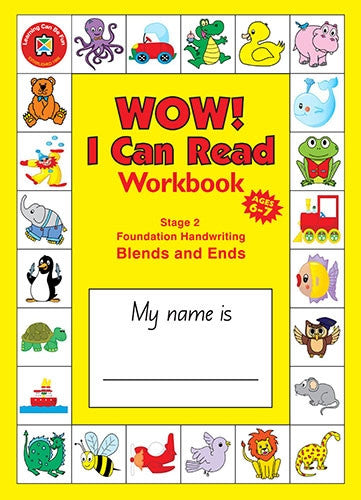 Learning Can Be Fun - Wow! I Can Read - Workbook Stage 2 - Blending Consonants - Foundation Handwriting - Masters