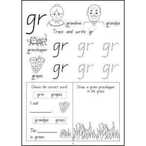 Learning Can Be Fun - Wow! I Can Read - Workbook Stage 2 - Blending Consonants - Foundation Handwriting - Masters
