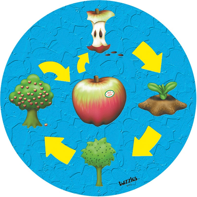 Tuzzles Life Cycle Raised Puzzle - The Apple 10pc