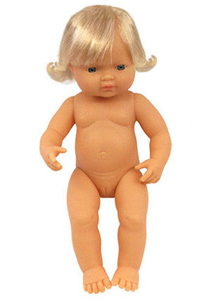 MINILAND DOLL - Caucasian Girl 38cm Anatomically Correct Baby Doll