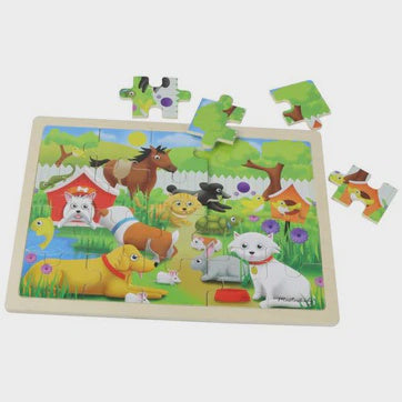 MASTERKIDS Jigsaw Puzzle Pets Wooden