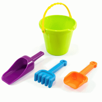 MINILAND Sand Junior Bucket Set, 19 cm – Toys2Learn