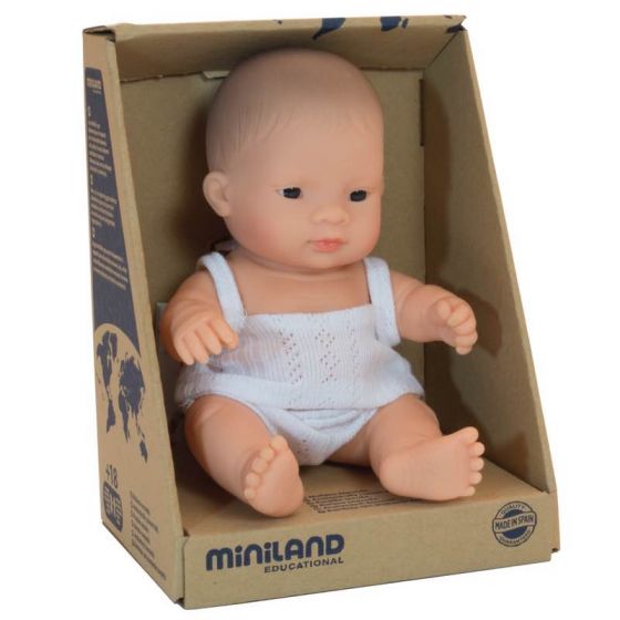 MINILAND Doll Asian Boy 21cm Anatomically Correct Baby Doll