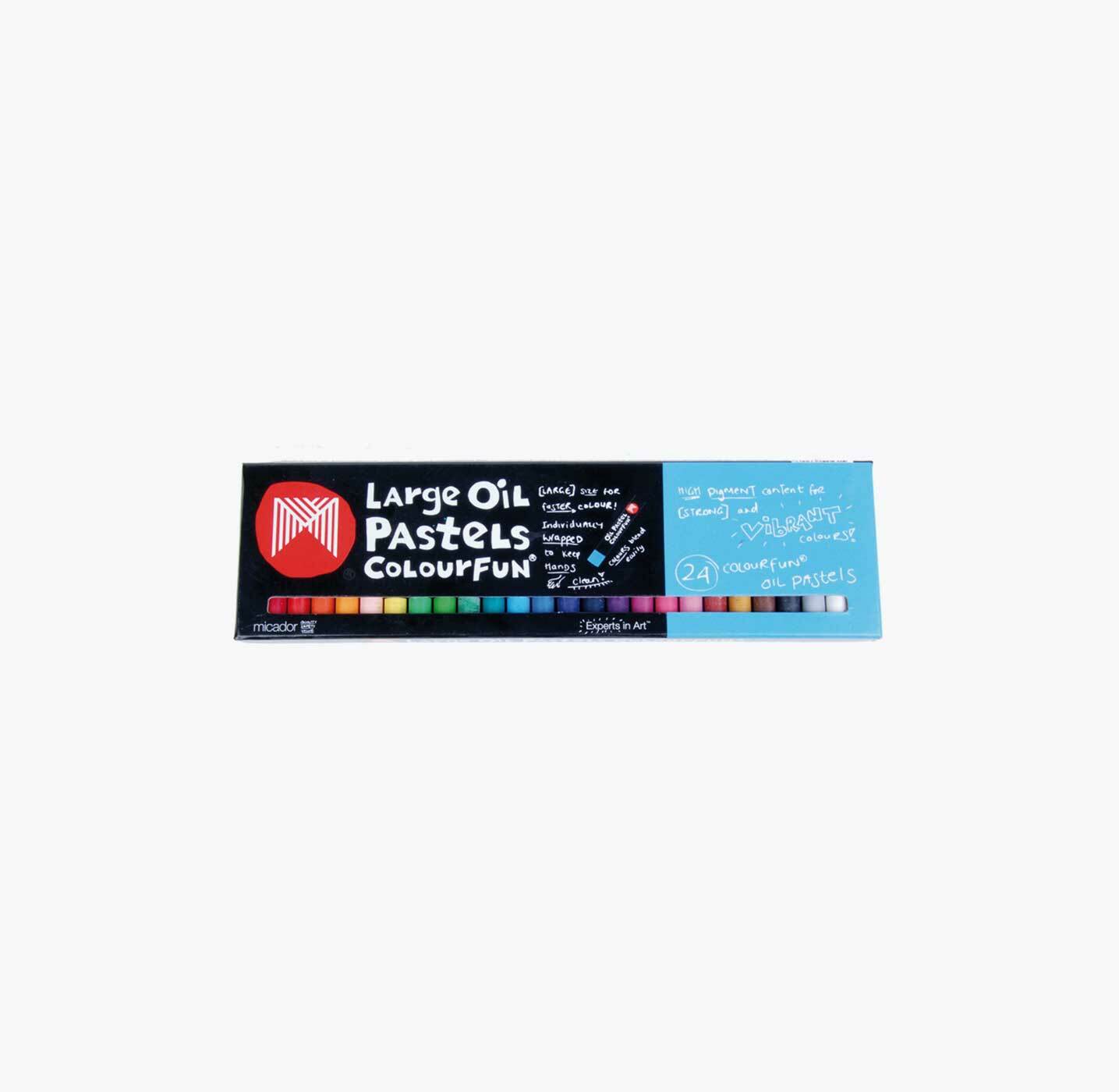 Micador Large Oil Pastels Colourfun - Pack of 24