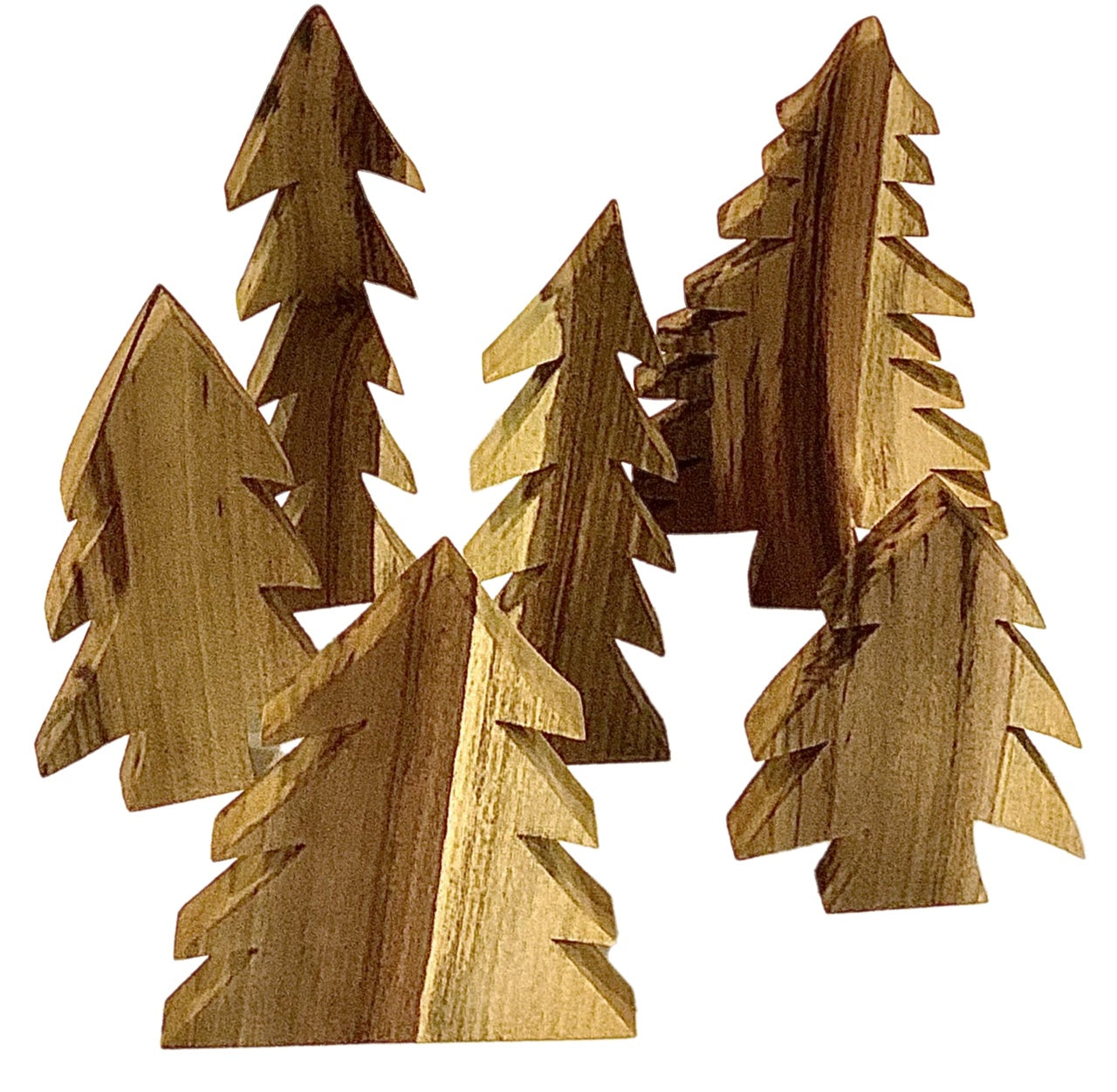 PAPOOSE -Wooden Tree Set - Set of 6