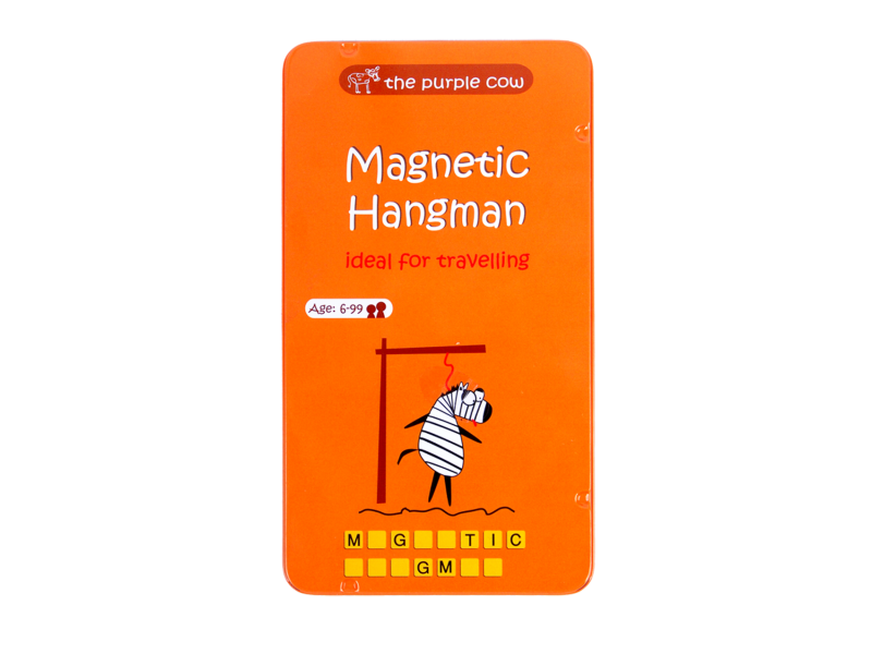 THE PURPLE COW Magnetic Travel Game - Hangman