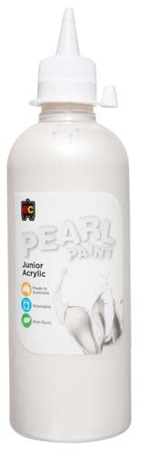EC Pearl Junior Acrylic Paint - 500ml - White