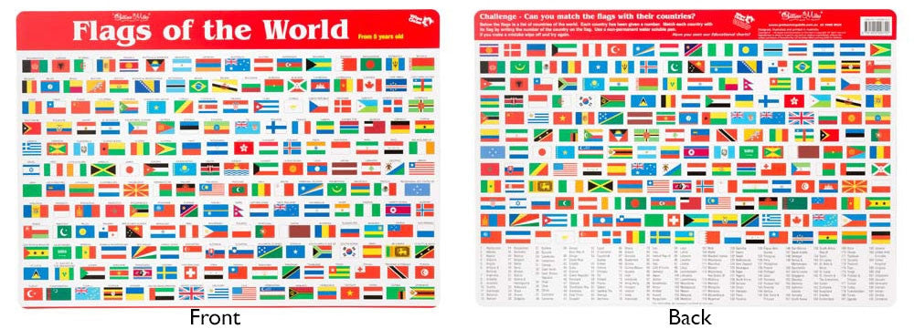 Gillian Miles - Placemat Flags of The World