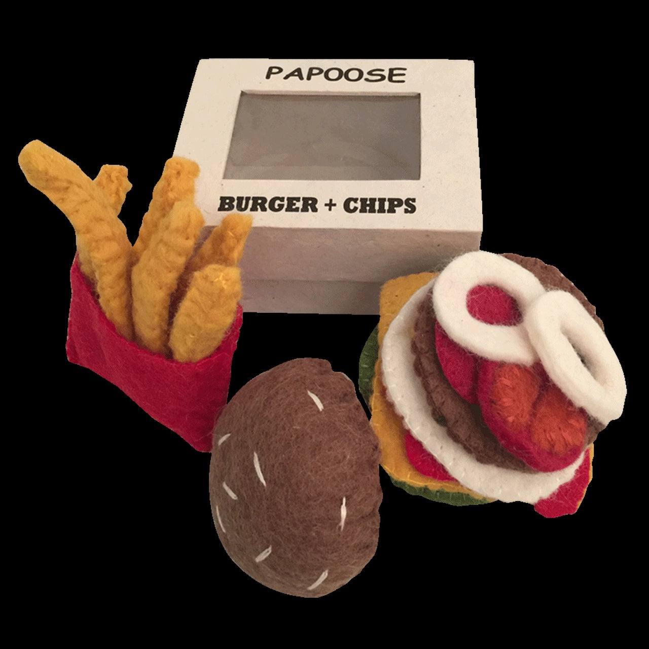 PAPOOSE - Food - Burger and Chips