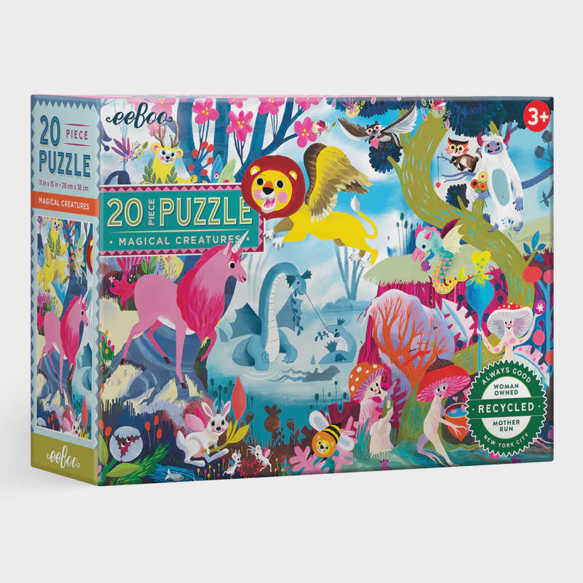 eeBoo 20 Pc Puzzle - Magical Creatures