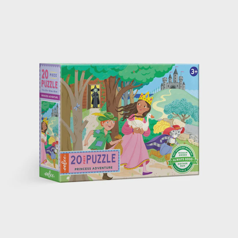 eeBoo 20 Pc Puzzle - Princess Adventures