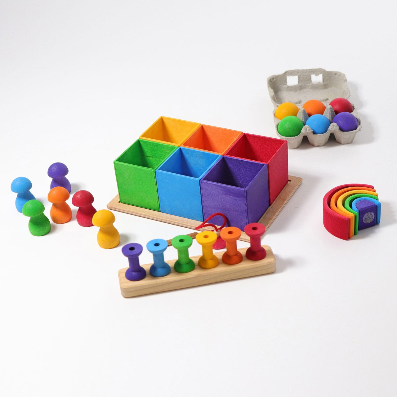 Grimm's - Sorting Boxes - Rainbow