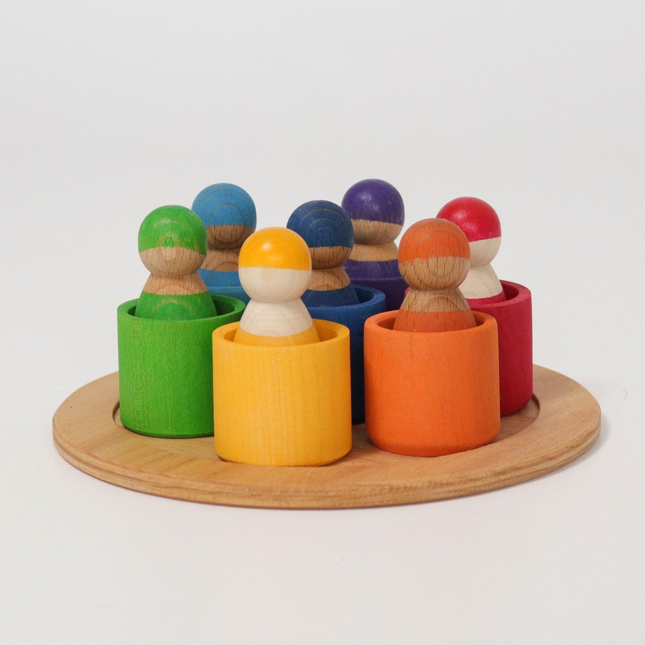 Grimm's - 7 Friends in 7 Bowls - Wooden People
