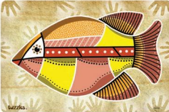 Tuzzles Aboriginal Art Cave Fish 15pcs