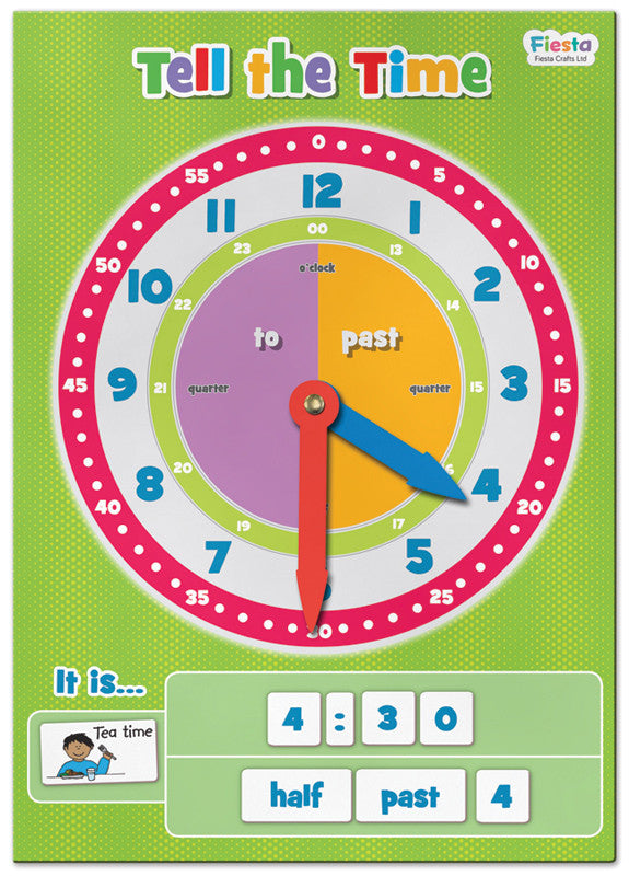 FIESTA CRAFTS Magnetic Chart - Tell the Time