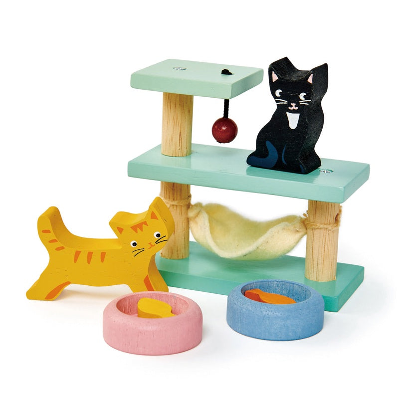 Pet Cat Set - Wooden - 7pc Set