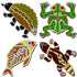 Tuzzles Table Puzzle Wooden Aboriginal Cave art set 4