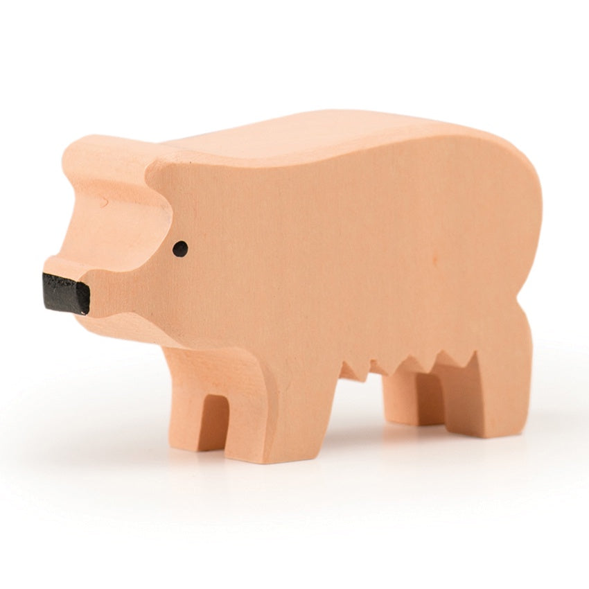 TRAUFFER - Wooden Animals - Pig Large