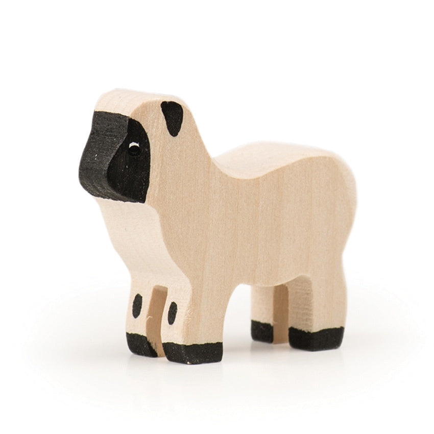 TRAUFFER - Wooden Animals - Sheep Black Nose Small