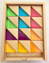 Papoose -Wood + Lucite Large Triangles- 24pc
