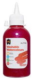 Washable Glitter  Water Colours- 250ml Pink