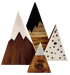 PAPOOSE Resin Mountains Wooden - Set of 4