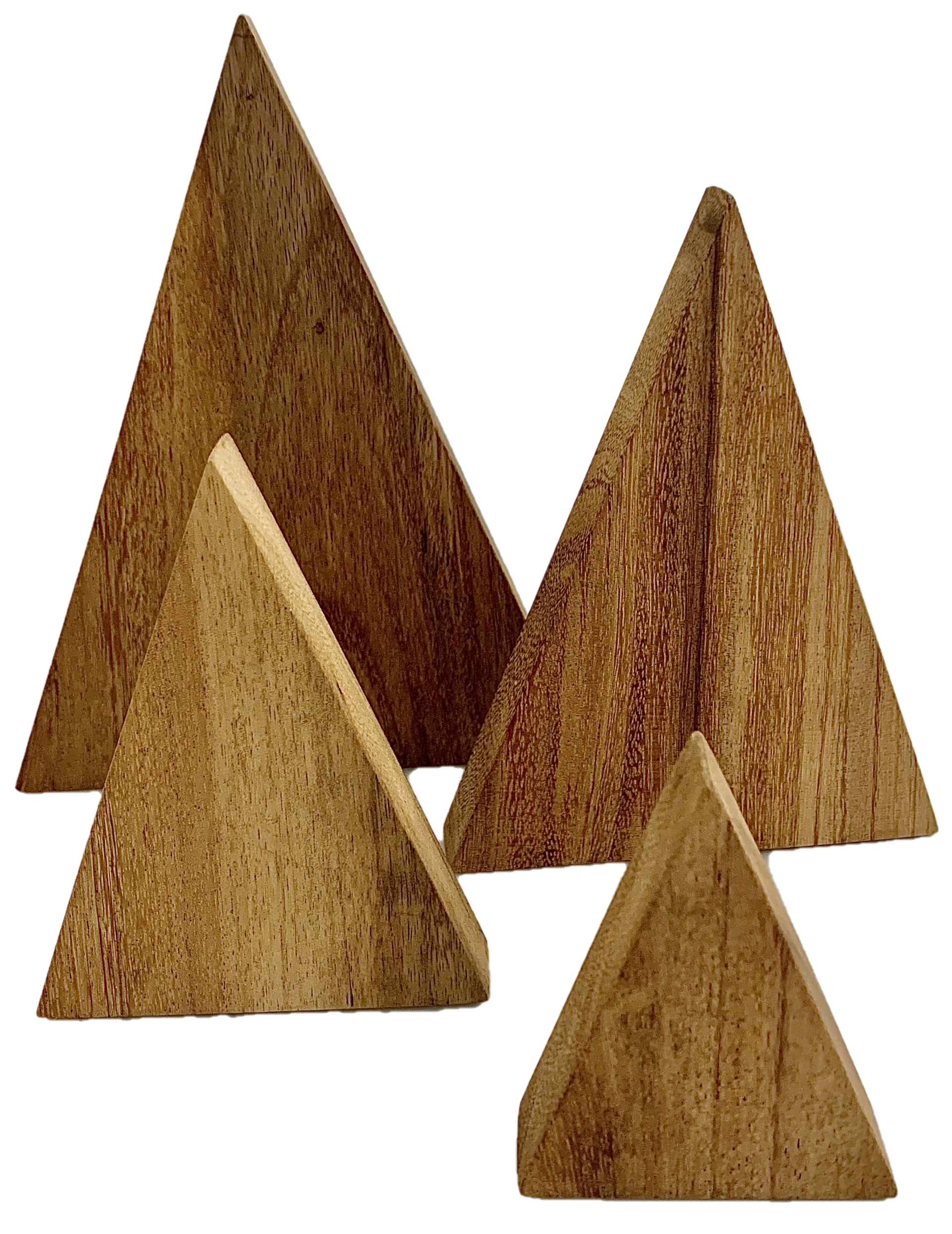 PAPOOSE  Mountain Range - Wooden Rustic - Set of 4