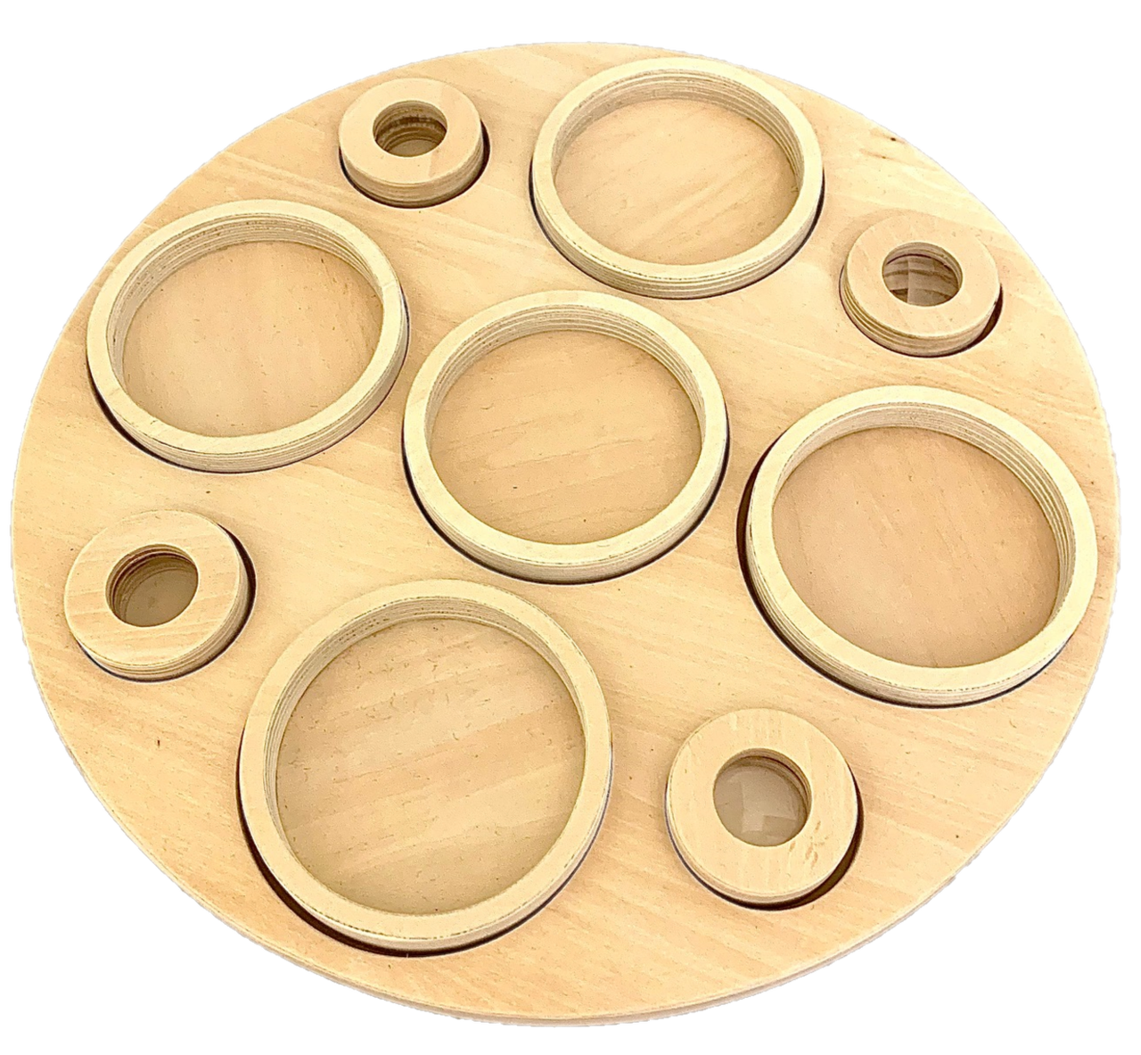 PAPOOSE Loose Parts -Round Sorting Tray - 10pc