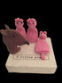 PAPOOSE Felt Finger Puppets Set of 4 -  Wolf, 3 Piggies