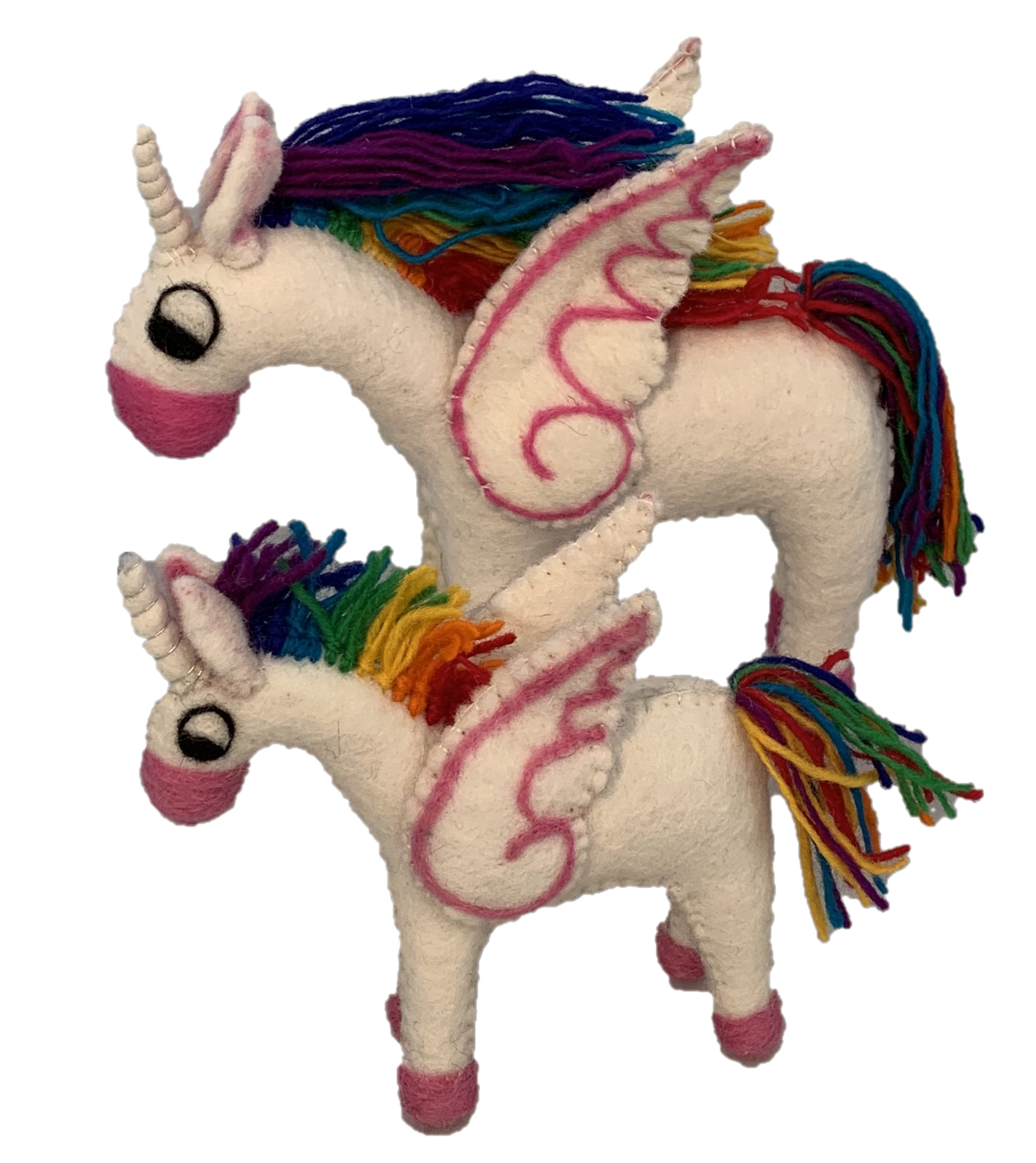 PAPOOSE - Rainbow Pegasus - Set of Two - Felt