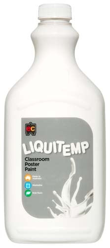 EC Liquitemp Classroom Poster Paint - 2 Litre - White
