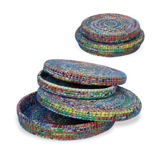 PAPOOSE - Spiral Tray Set Blue - 2 Piece