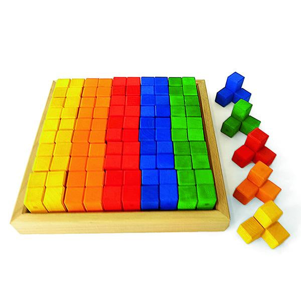 Bauspiel Corner Blocks - Wooden - 50 Piece