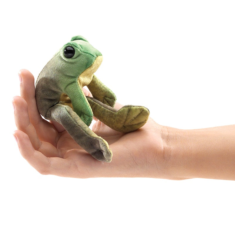 FOLKMANIS Finger Puppet - Frog Sitting - 2780