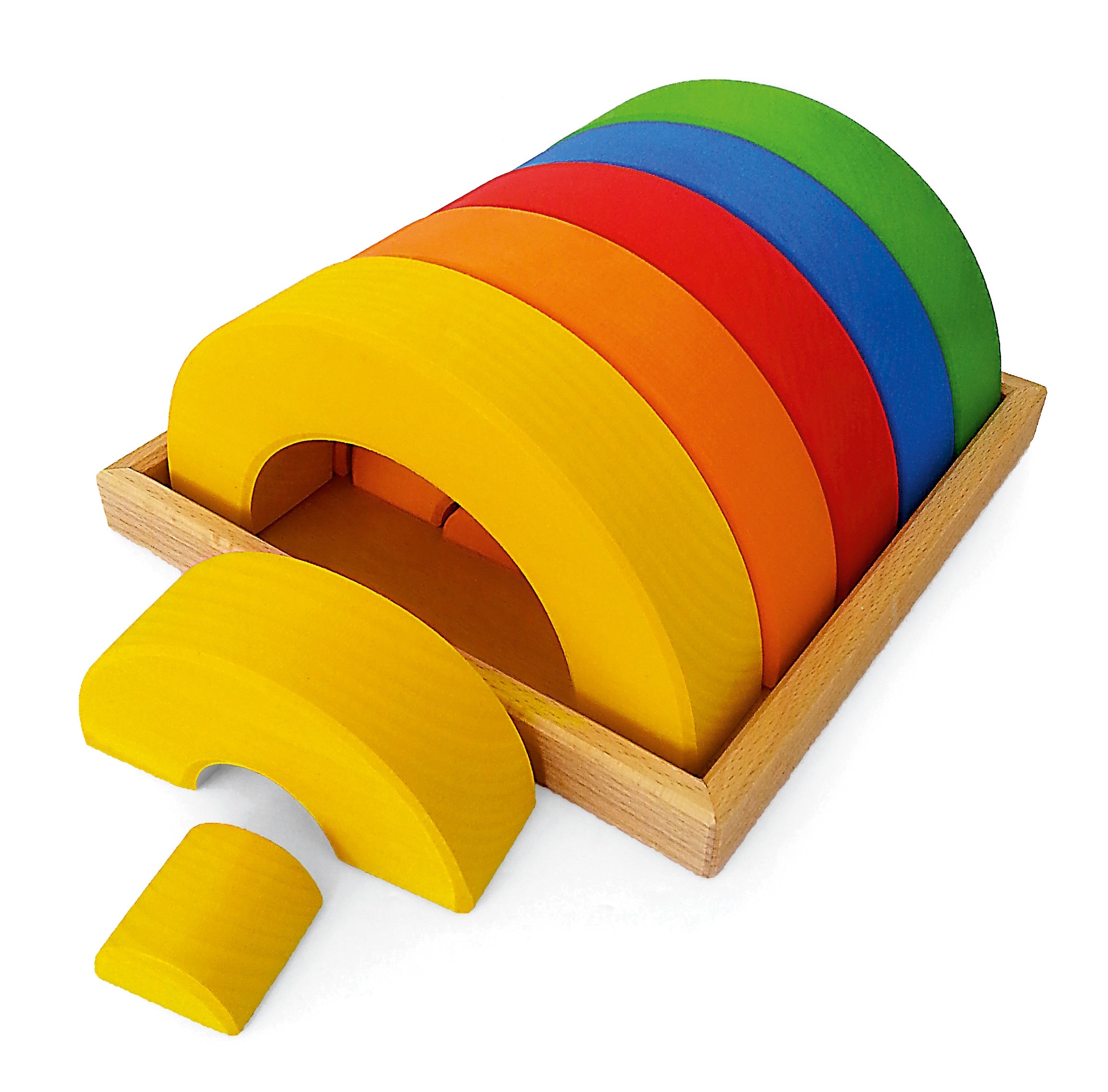 Bauspiel Junior Rainbow - Arch's - 15 pcs - Wooden Building