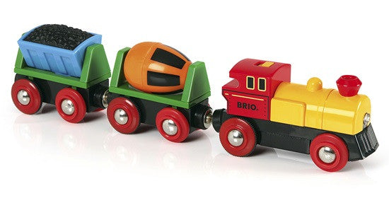 BRIO Train Battery  Powered - Action Train w/carriages - 33319