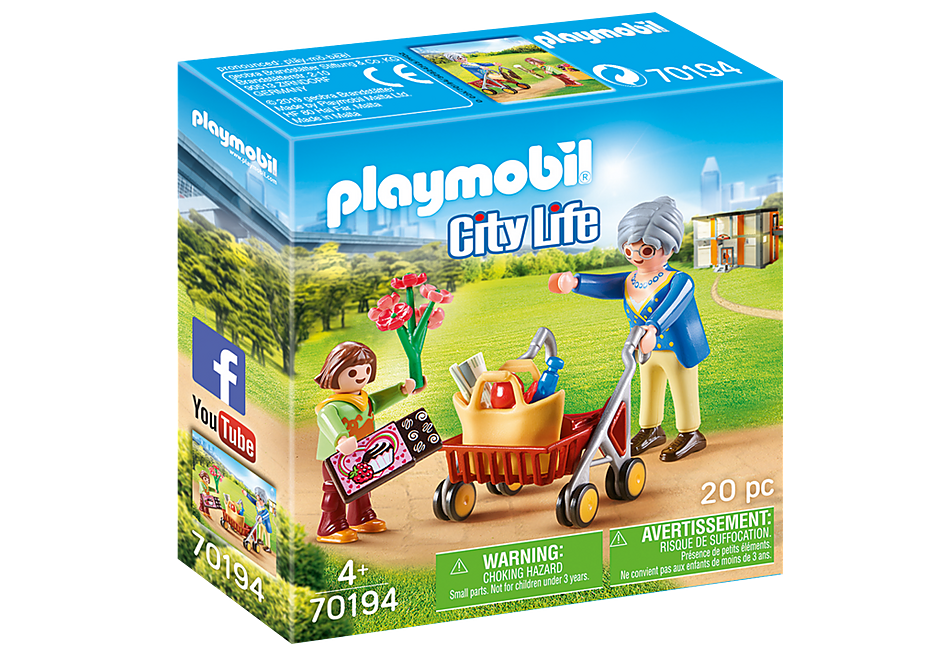 PLAYMOBIL CITY LIFE - Grandmother with Child - 70194