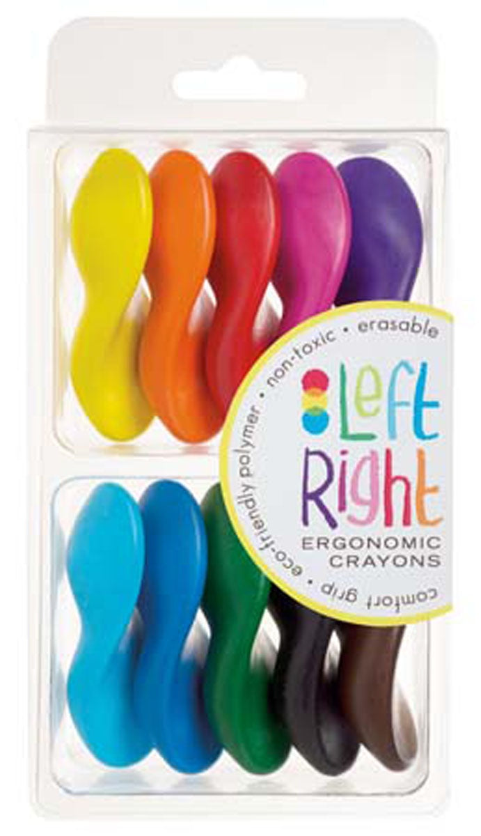 Ooly Crayons – Left/Right Erasable Crayons/10