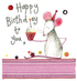 Greeting Card - Alex Clark - Mouse with Cupcake