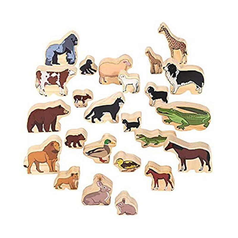The Freckled Frog - Happy Architect - Animals Families Set - 24 Piece