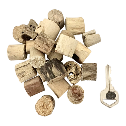 PAPOOSE Loose Parts - Driftwood  Short Round  - Pack of 20