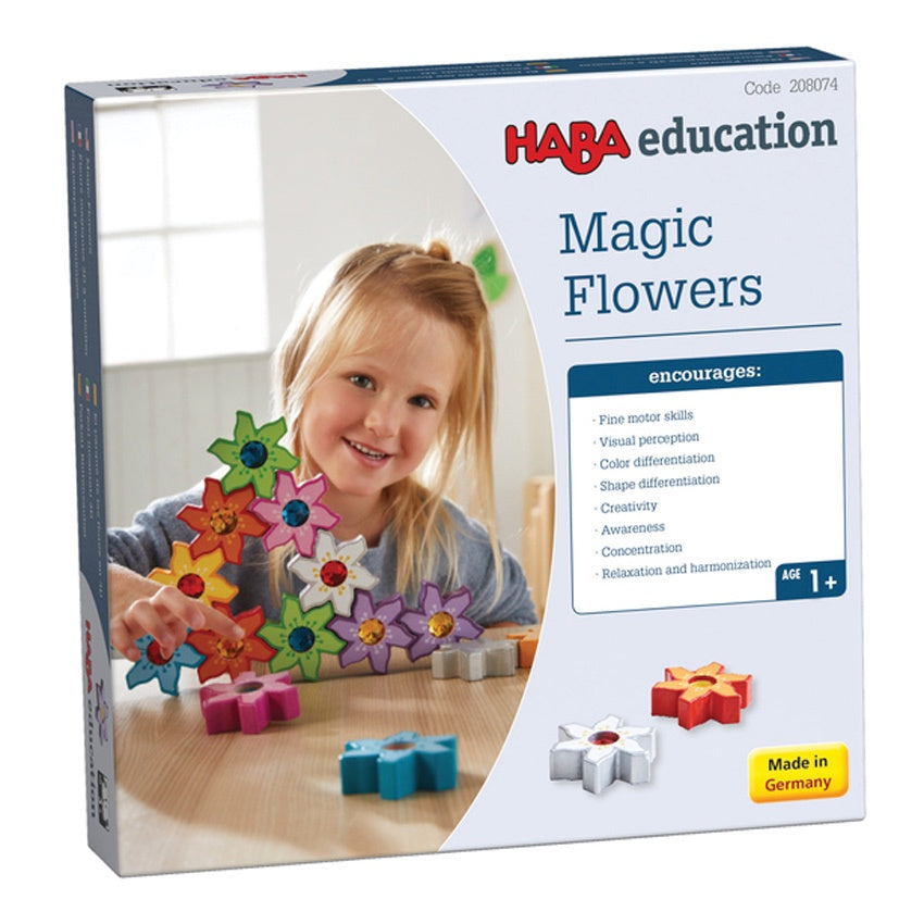 HABA EDUCATIONAL - Stacking Game Magic Flowers 