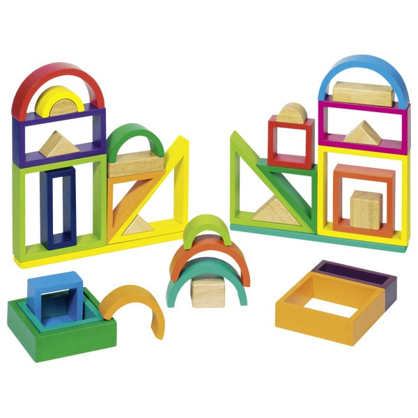 GOKI Rainbow building blocks -Without Solid Window