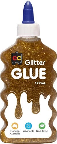 EC Glitter Glue 177ml - Gold
